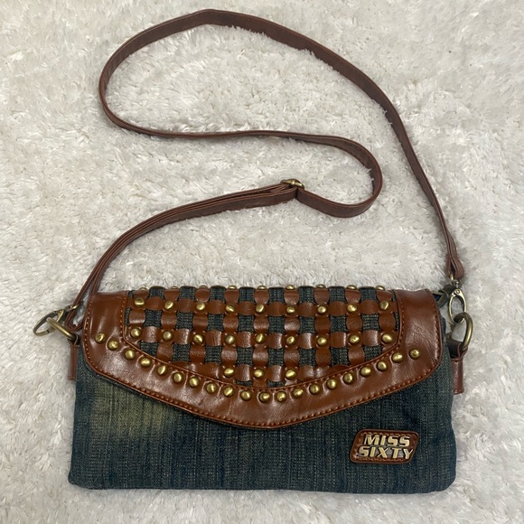 Miss Sixty Handbags - Miss Sixty Denim Crossbody Bag